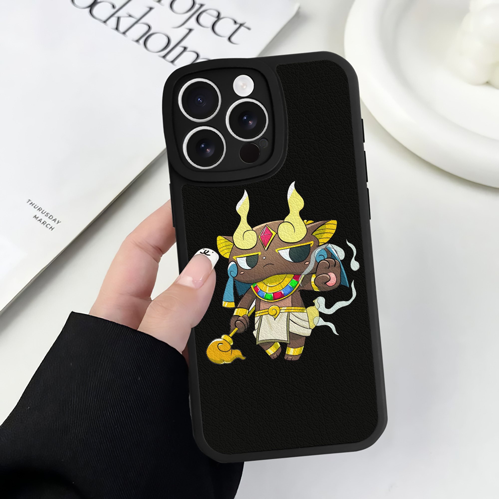 （画像用） 妖怪ウォッチ Yo-kai Watch 【iPhone 16シリーズ対応】シリコンスマホケース（レザー調） 材質：シリコン